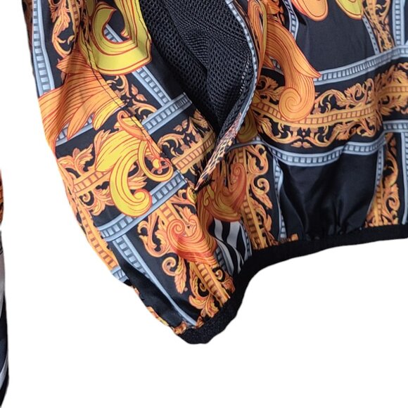 Reason Brand Animal Print Windbreaker Jacket Pullover Size Large - Picture 8 of 9